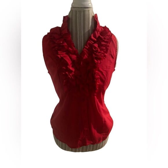 Spense  size medium ruffled sleeveless blouse perfect like new condition - Picture 1 of 2